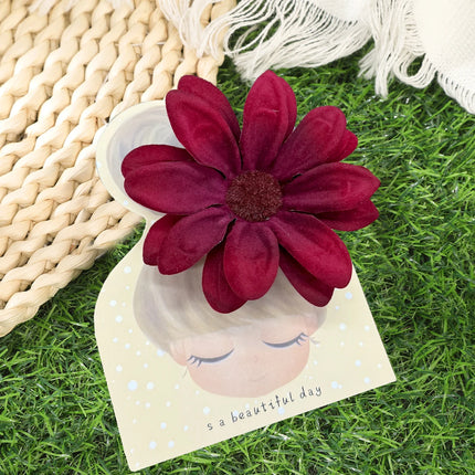 AWAYTR Bohemian Hawaiian Flower Hair Clip – Romantic Side Bash Clip for Women & Girls