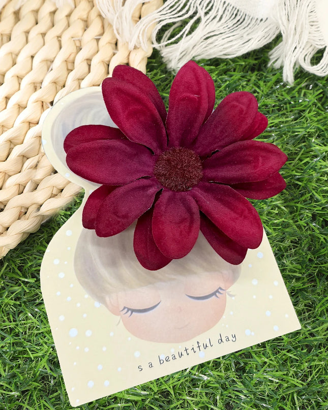 AWAYTR Bohemian Hawaiian Flower Hair Clip – Romantic Side Bash Clip for Women & Girls