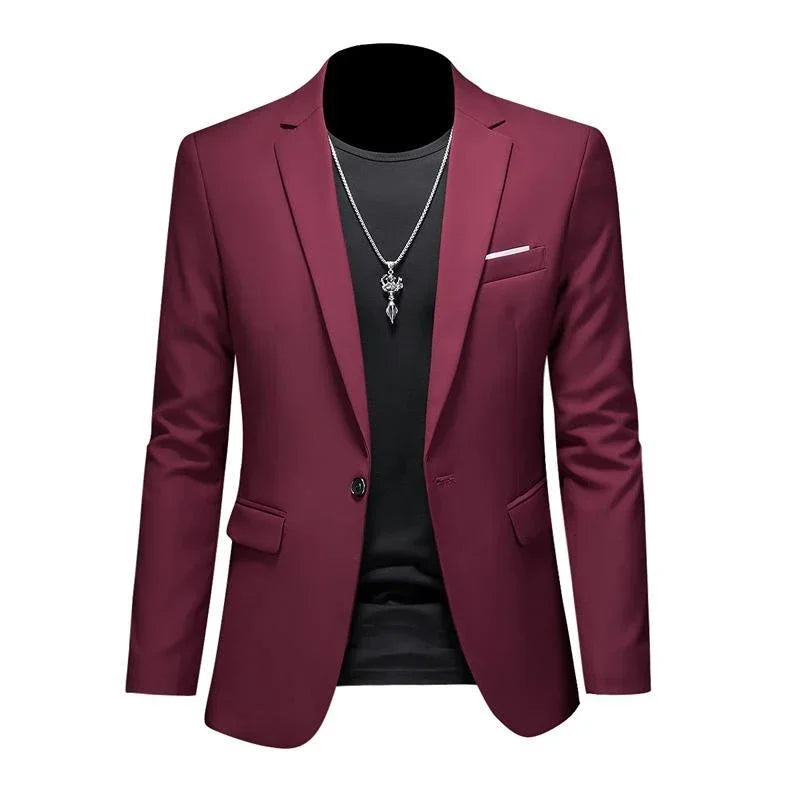 Men’s Slim-Fit Casual Blazer-HighTouch