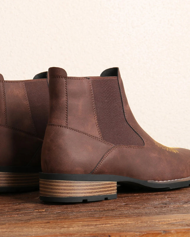 Men’s Embroidered Ankle Boots
