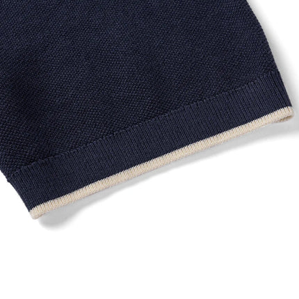 SIMWOOD | 14-Gauge Knit Short Sleeve Polo T-Shirts Men Tops