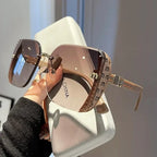 Oversized Square Sunglasses – Luxury Vintage Women’s UV400 Shades-HighTouch