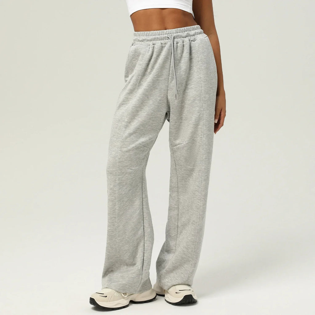 Women Cozy Wide Leg Sweatpants Soft Lounge Pants-HighTouch