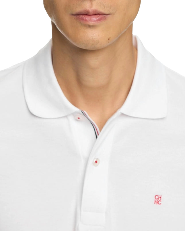 CHCH | Solid-Color Short Sleeve Polo Shirt