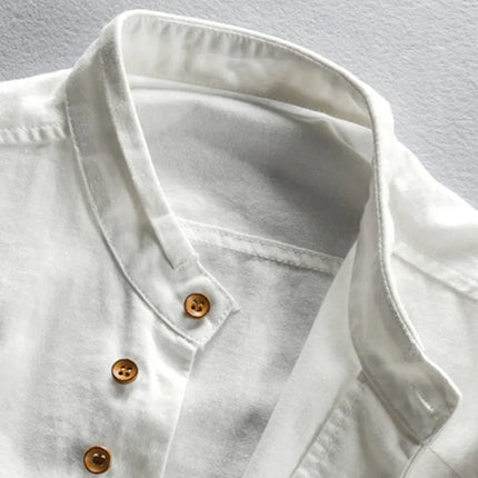Men’s Cotton-Linen Harajuku Shirt
