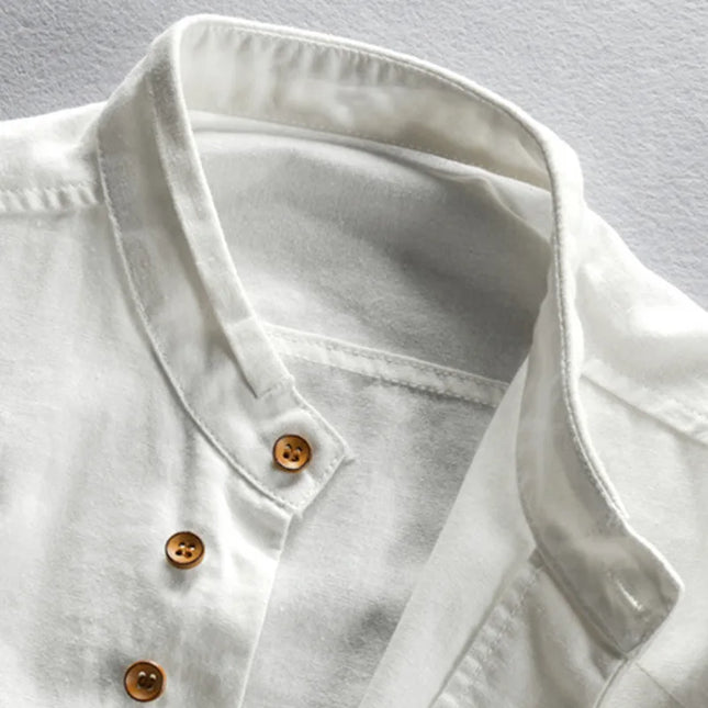 Men’s Cotton-Linen Harajuku Shirt