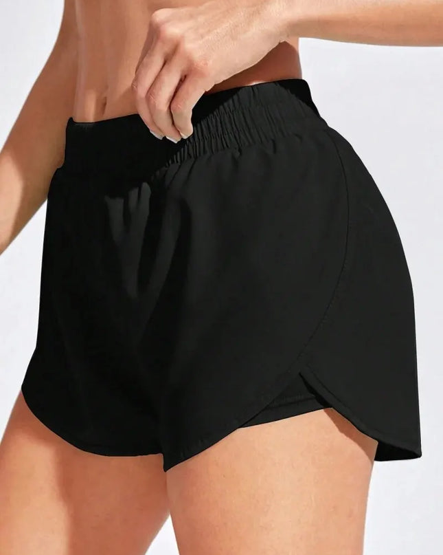 High-Waist Yoga Workout Shorts – Stretch Fitness Activewear for Women