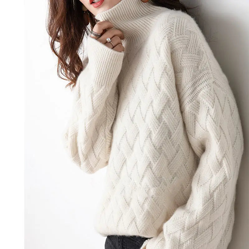 Women’s Cashmere Blend Turtleneck Sweater