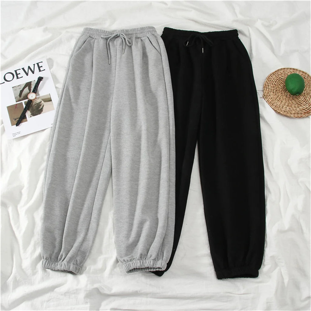 Retro High Waist Baggy Trousers-HighTouch