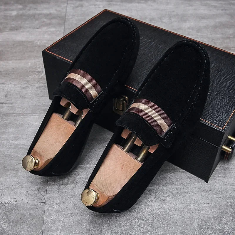 Fashion Suede Men’s Casual Loafers-HighTouch