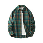 Oversized Flannel Check Shirt – Soft Cotton Long Sleeve Streetwear-HighTouch