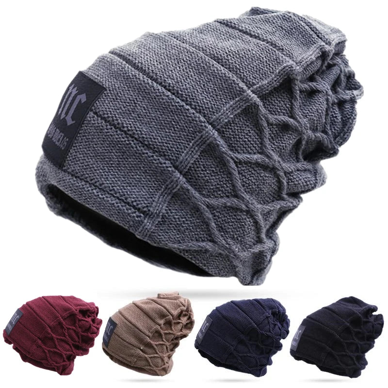 Unisex Label Knitted Beanie-HighTouch