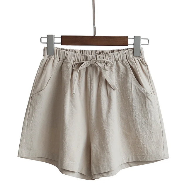 High-Waist Casual Summer Shorts – Lightweight Beach & Running Sweatpants for Women