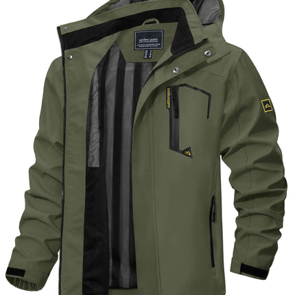 Men's Lightweight Mesh-Lined Waterproof Windbreaker Jacket