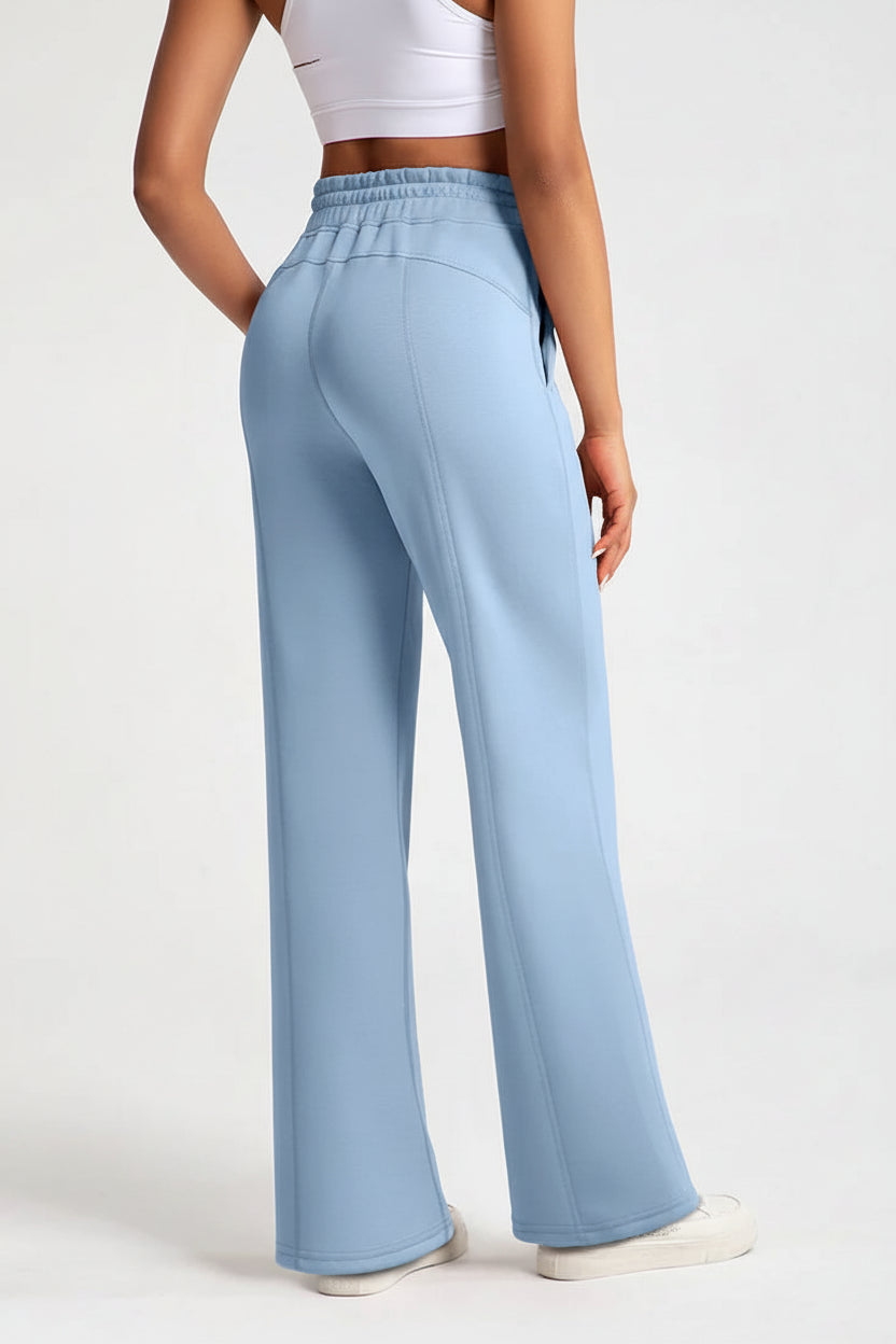 Women High Waist Wide Leg Sweatpants Casual Loose Fit-HighTouch