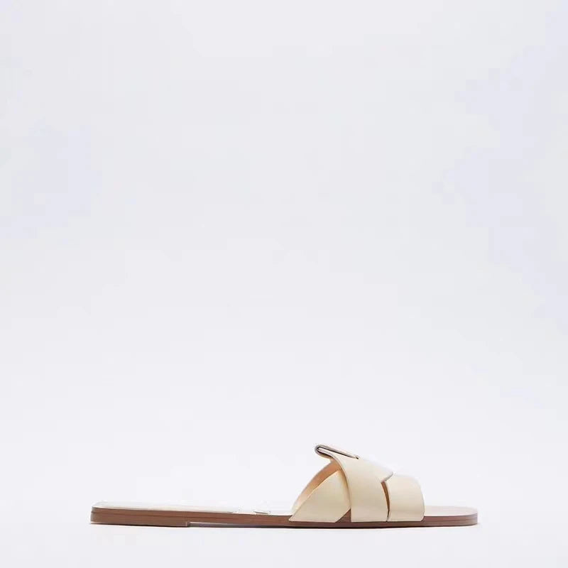 Women’s Breathable Summer Flat Slides-HighTouch