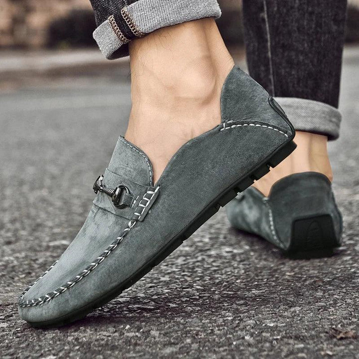 Men's Ricci Penny Suede Loafer – Cushioned Horsebit Shoes