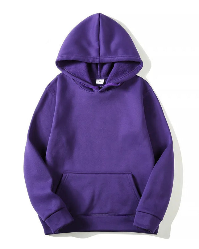 Unisex Solid-Colour Hoodie