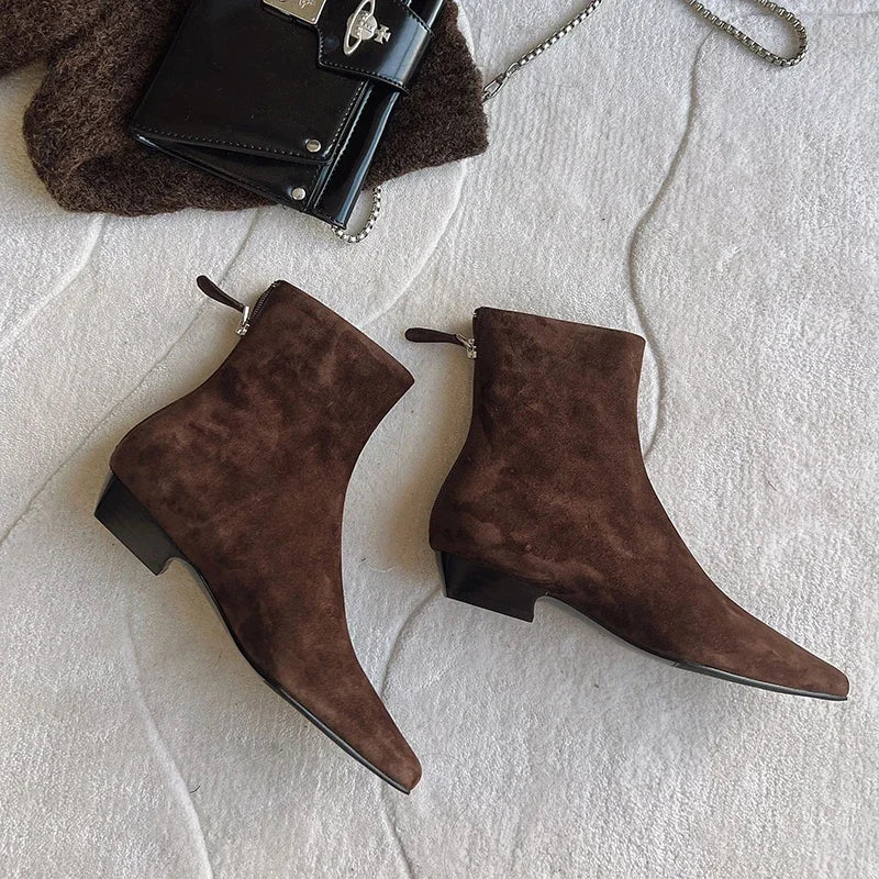 Plush Winter Ankle Booties-HighTouch