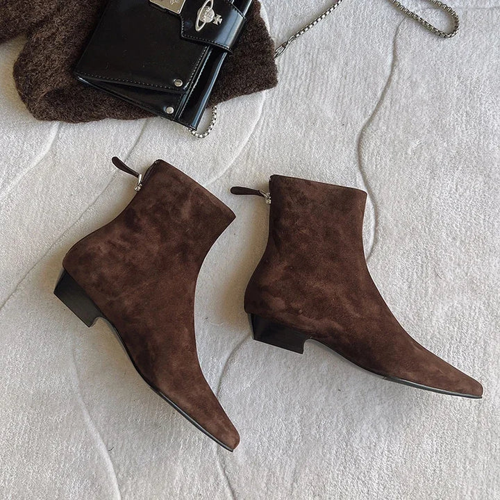 Plush Winter Ankle Booties-HighTouch