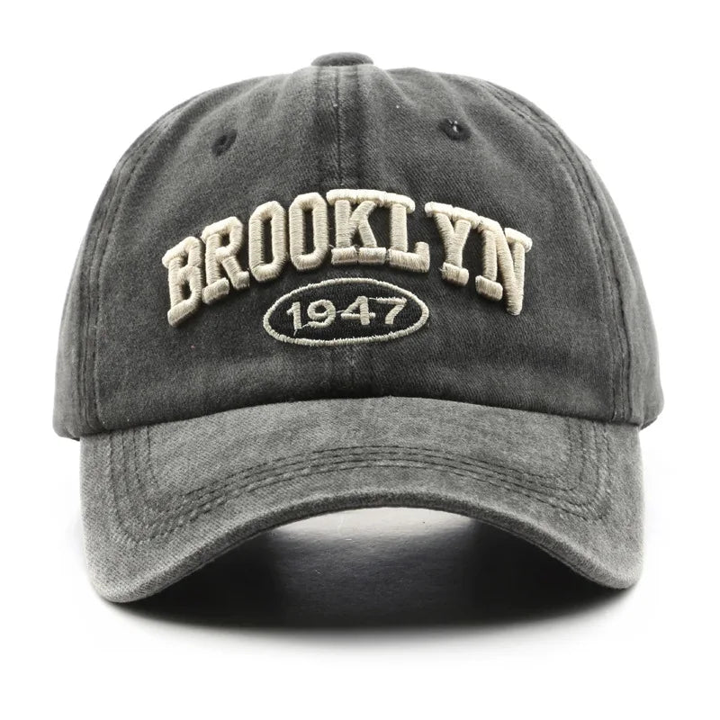 Retro Brooklyn Embroidered Baseball Cap – Adjustable-HighTouch