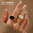 Vintage Shell Statement Ring-HighTouch