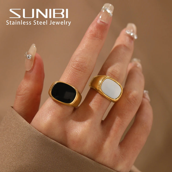 Vintage Shell Statement Ring-HighTouch