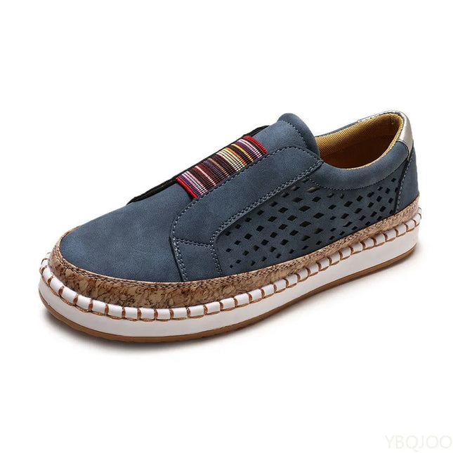 Hollow Flat Slip-On Casual Flats Shoe Women