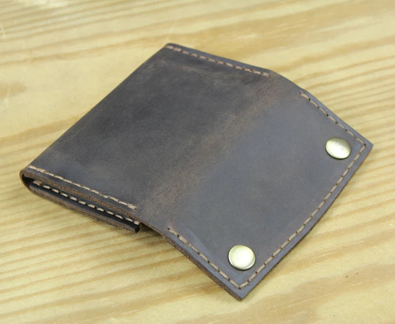 Crazy Horse Leather Card Holder