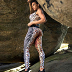 High-Waist Leopard-Stripe 3D Print Leggings – Butt-Lifting-HighTouch