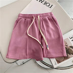 Comfy Retro Korean High-Waist Loose Shorts – Relaxed Chic & Sporty Comfort-HighTouch