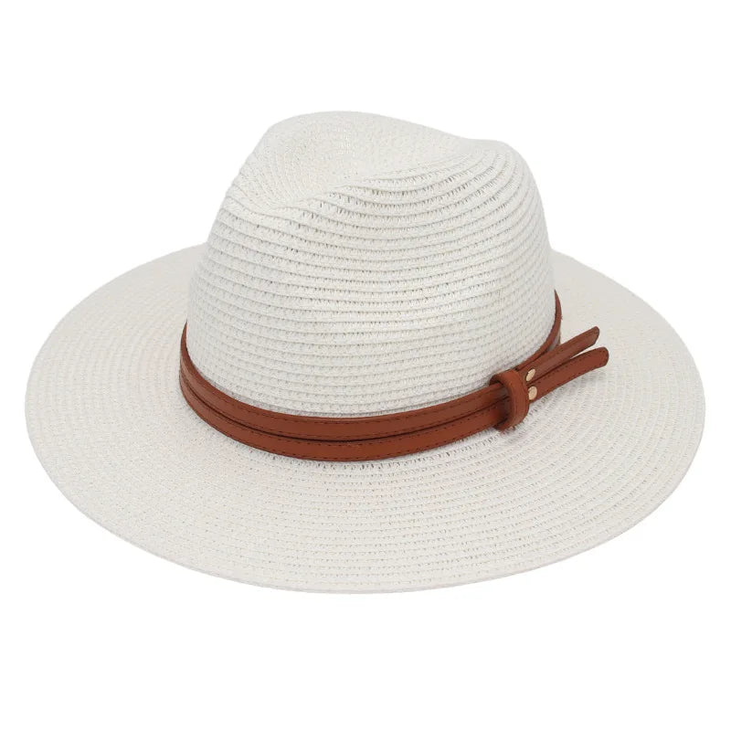 Breathable Straw Panama Sun Hat-HighTouch