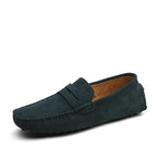 Genuine Leather Slip-On Loafers / Moccasins-HighTouch