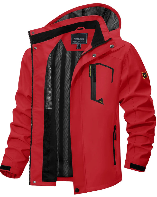 Men's Lightweight Mesh-Lined Waterproof Windbreaker Jacket
