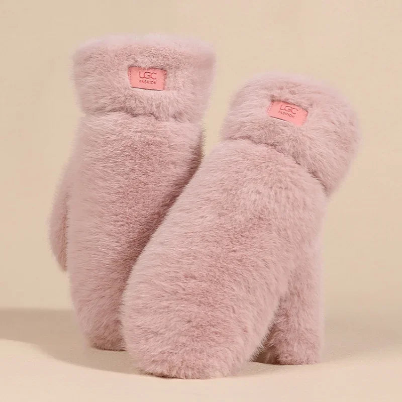 Winter Plush Cashmere‑Like Gloves-HighTouch