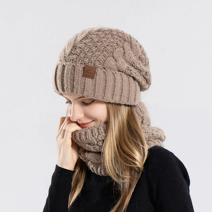 Women’s Winter Knitted Hat & Scarf Set