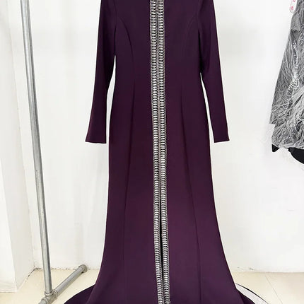 Beaded Diamond Maxi Dress