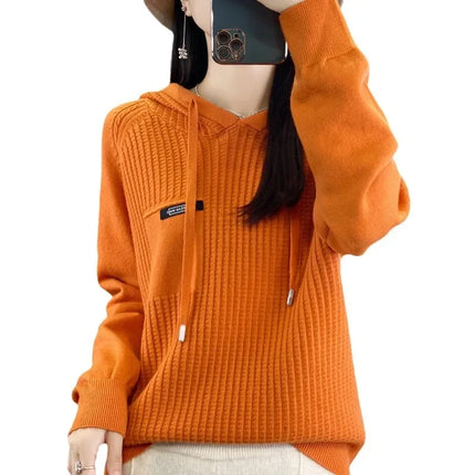 Women’s Short Knitted Hoodie