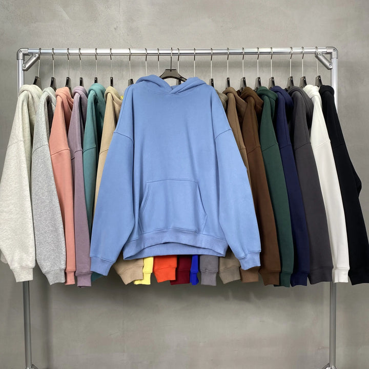 Unisex Fleece Hoodie Crew Neck Casual Pullover Sweatshirt-HighTouch