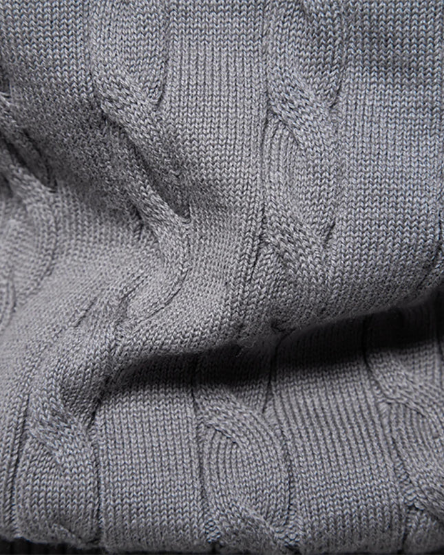 Men's Giraffe Embroidered Cotton Sweater – Unique & Comfortable