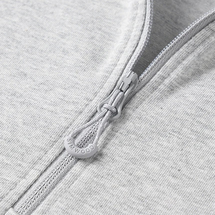 SIMWOOD | Sorona Half-Zip Long Sleeve Tee – Regular Fit T-Shirts, 230gsm