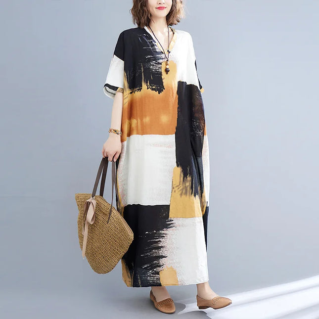 Bohemian Ethnic Summer Dress – Vintage Loose Streetwear