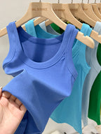 Ribbed Tank Top for Women – Stretch Fit Summer Camisole-HighTouch