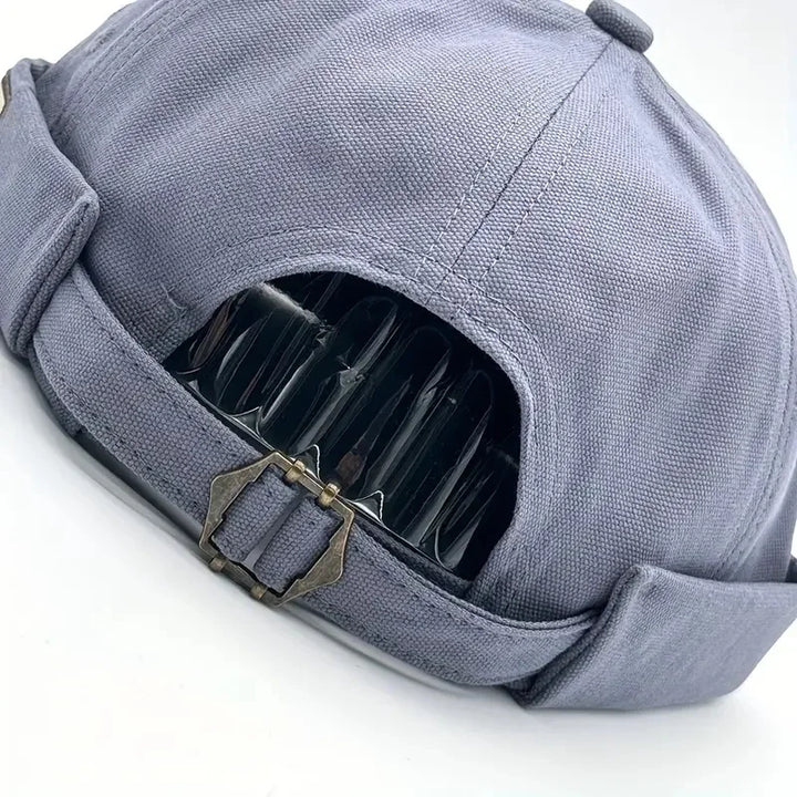 Vintage Washed Cotton Dome / Melon Brimless Cap – Unisex Adjustable-HighTouch