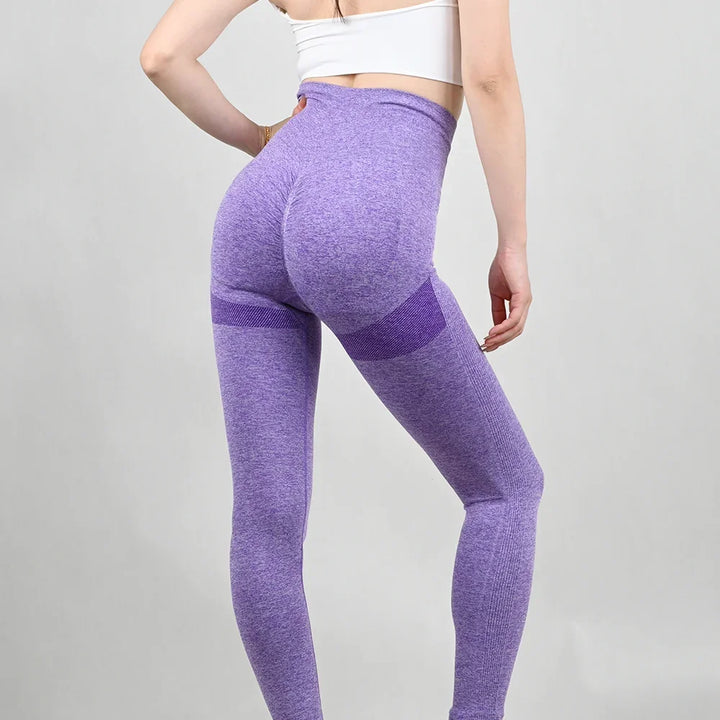 Women’s High-Waist Seamless Yoga Leggings – Stretchy Athletic Training Tights-HighTouch