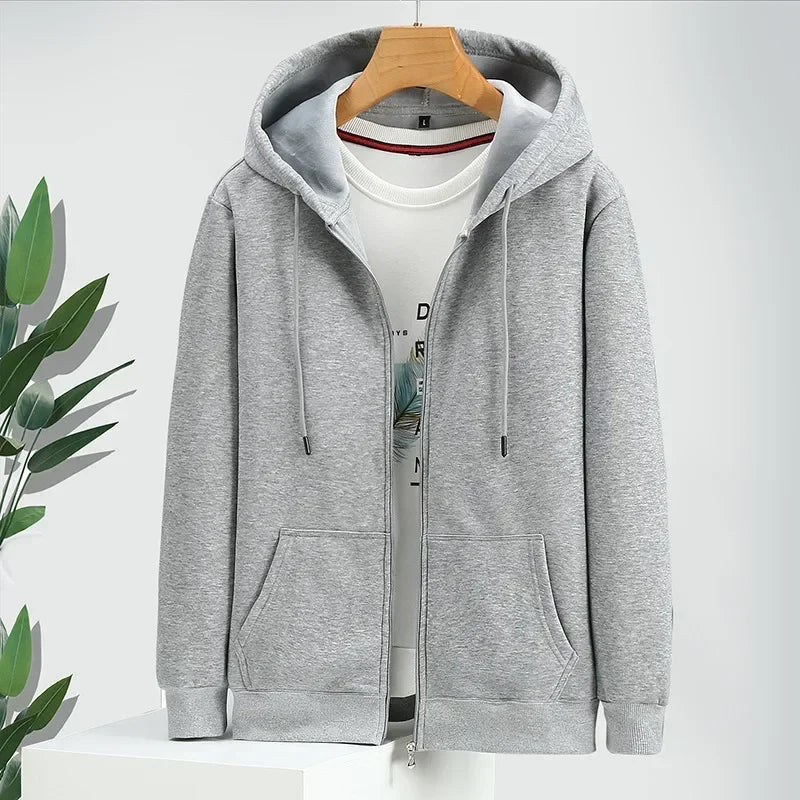 Big & Tall Zip-Up Hoodie Men-HighTouch
