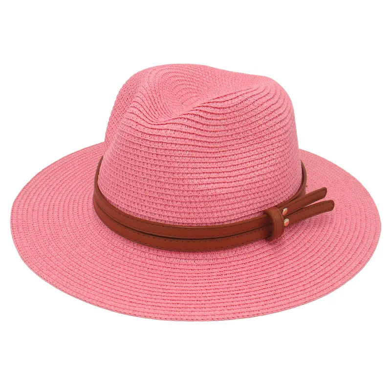 Breathable Straw Panama Sun Hat-HighTouch
