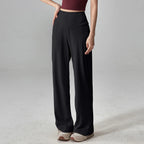 High-Waisted Stretch Lounge Sweatpants with Pockets-HighTouch