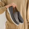 Men’s Suede & Leather Slip-On Loafers-HighTouch