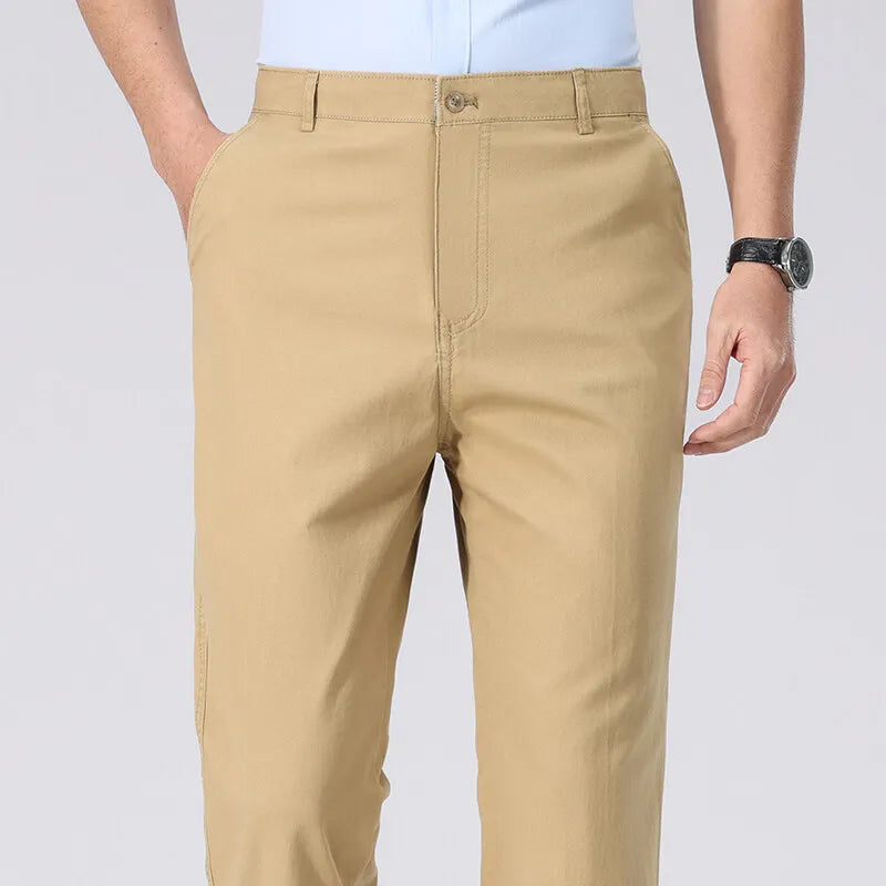 Men’s Lightweight Business Casual Chino Trousers